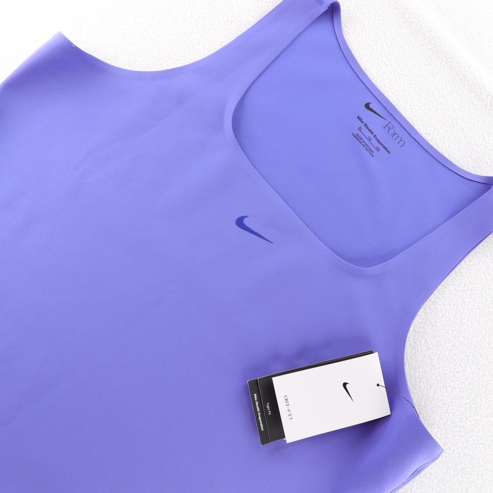 Nike Dri Fit Form Stealth Evaporation Training Tank Top XL Lavender Purple